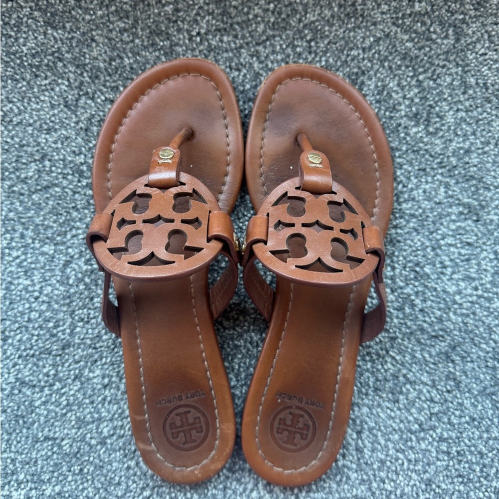 Tory Burch Tan Leather Sandals